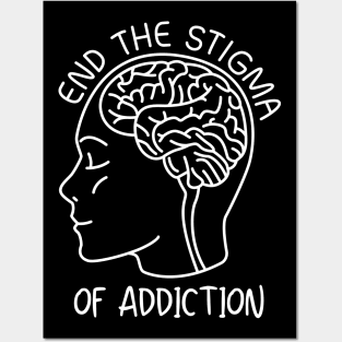 End The Stigma, Addiction Recovery, 12 Steps Posters and Art